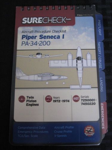 Surecheck checklist - full edition - piper seneca i - multi engine - pa-34-200