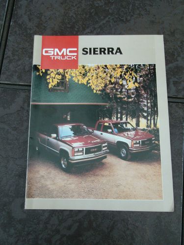 1988 gmc sierra pickup truck sales brochure c k 1500 2500 3500 6.2l diesel 4x4