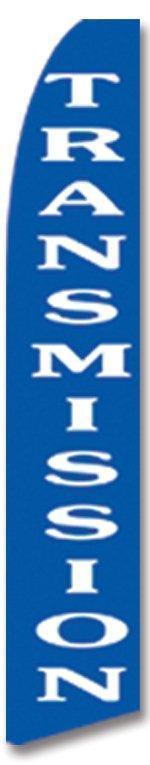 Transmission swooper flag 16 ft tall business banner only