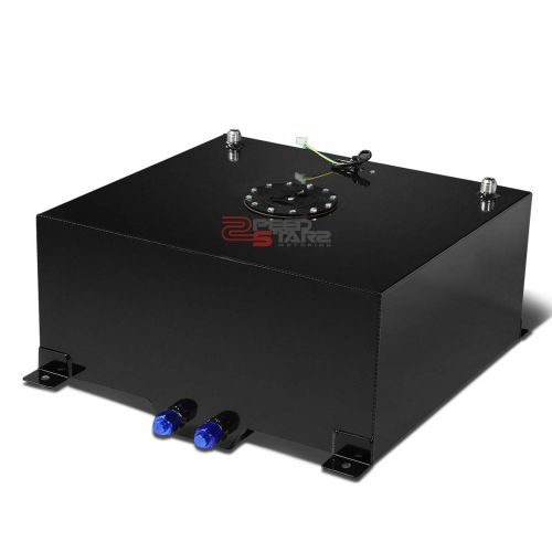 15 gallon lightweight black aluminum gas fuel cell tank+level sender 20x17.5x10"