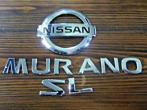 03-07 nissan murano sl emblem rear trunk gate symbol emblems sign decal logo