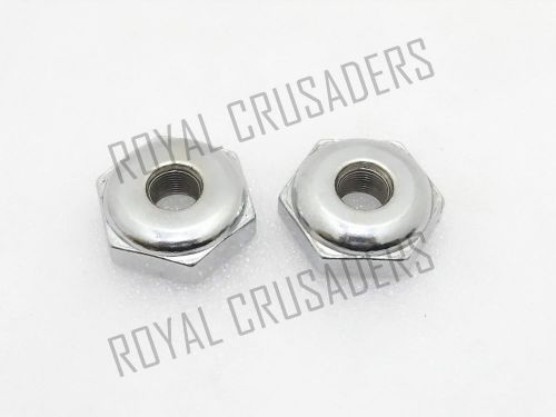 Royal enfield bullet foundation rear suspension axle nut chromed #re68 @justroya