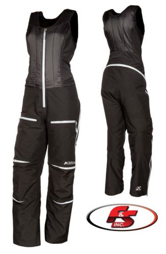 2016 klim allure bib black women's snowmobile winter riding md short