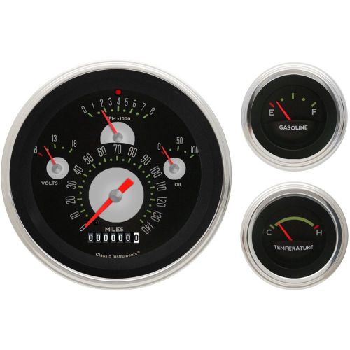 1957 chevy classic instruments direct-fit tetra series gauge package
