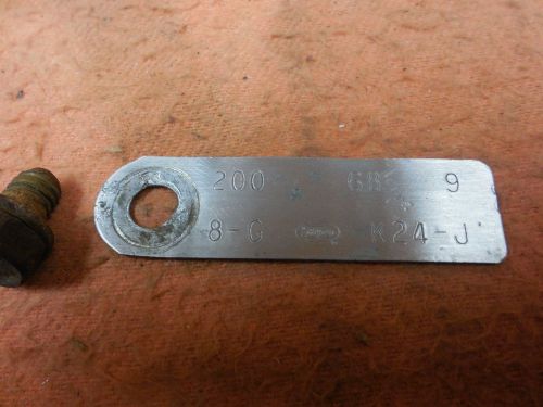 68, ford, mustang,fairlane,falcon, 200, 6 cylinder engine tag, dated july 1968