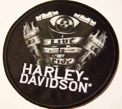 #1119  s harley motorcycle vest patch downfall emb3970064