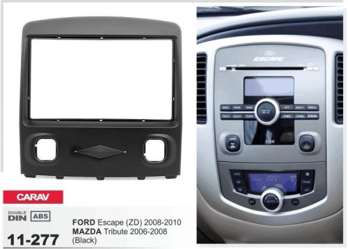 Carav 11-277 2din car radio dash kit panel ford escape zd / mazda tribute black