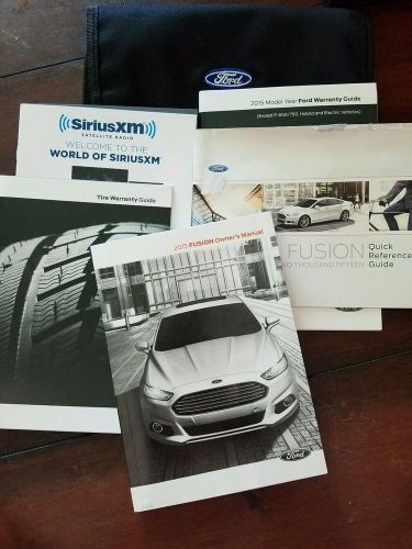 2015 ford fusion owners manual like new free shipping includes case and guides