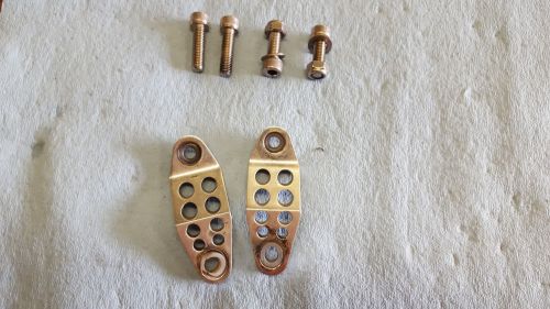 Banshee billet front exhaust hangers with stainless mounting bolts