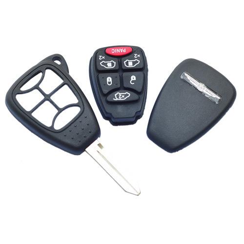 Lot2 New Uncut Blade Remote Key Shell Fit for Chrysler Dodge Jeep W/Pad 6buttons, US $12.00, image 2