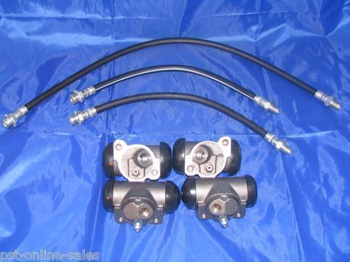 4 wheel cylinders, brake hoses 57 58 oldsmobile new