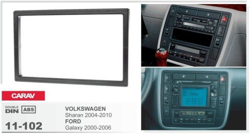 Carav 11-102 2din car radio dash kit panel for ford galaxy / volkswagen sharan