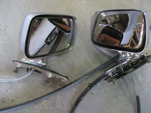 Set of 2 1970-1977 adjustable side rear view mirrors plymouth dodge c-body
