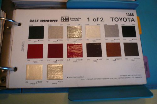 1986 toyota r-m inmont color chips