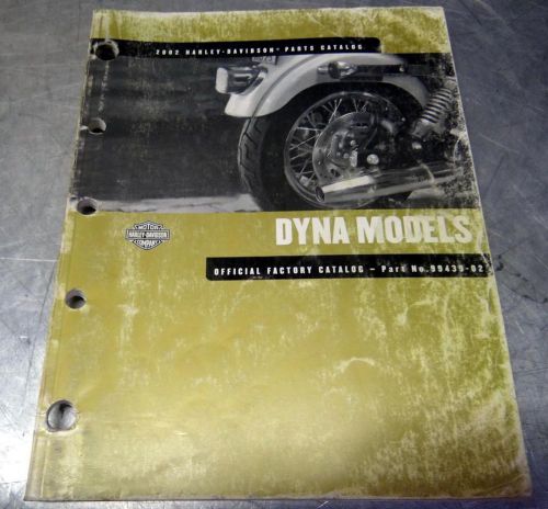 Harley davidson 2002 fxd dyna models parts catalog manual # 99439-02