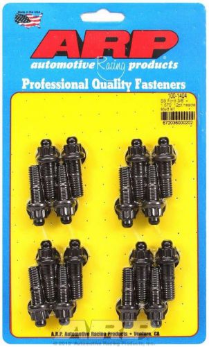Arp header stud 1.670 in 12 point nuts black oxide ford 16 pc part 100-1404