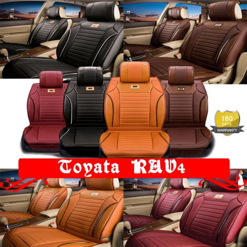 Fit toyota rav4 super car covers front rear pu leather 5-seats all weather h215