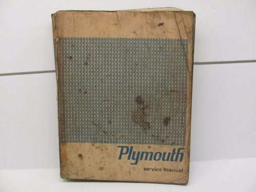 Original 1966 66 plymouth shop service manual book fury barracuda valiant
