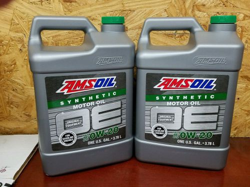 Amsoil synthetic motor oil sae 0w-20 8 quarts for toyota, honda, acura, lexus