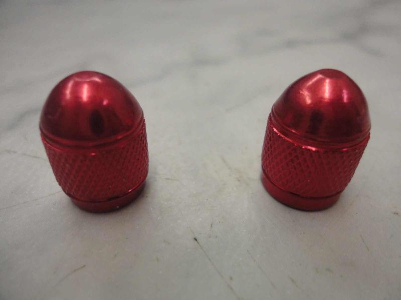 Purchase Red Anodized Wheel Tube Valve Stem Caps for Suzuki Dirt Bikes