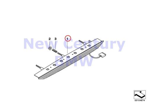 Bmw genuine third stoplamp third stoplamp e86