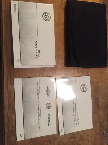 2012 buick verano owners manual set 12 w/case + mylink guide