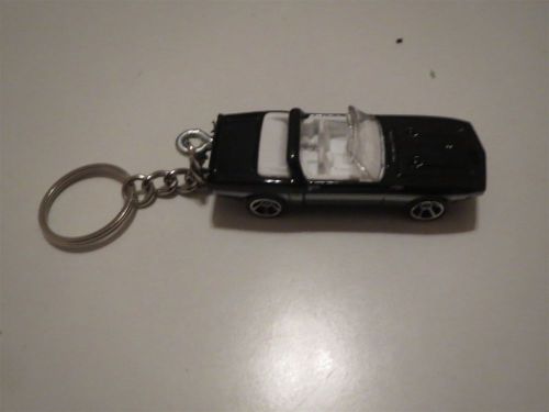 1969 shelby mustang convertible diecast model toy car keychain new black