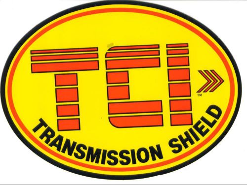 Tci transmission shield contingency racing decals