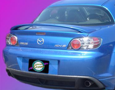 Painted mazda rx8 factory style spoiler i 2003-2008