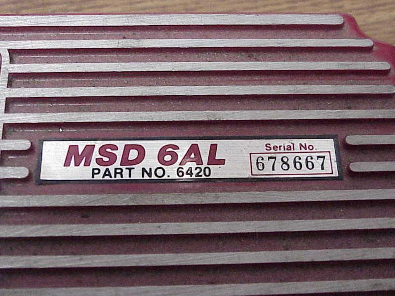 MSD 6AL CDI Ignition #6420 Box with 9000 RPM Rev Chip NASCAR ARCA NHRA Wissota, US $46.00, image 6