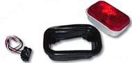Light kit rectangular red lens stop tail turn for freightliner peterbilt kenwort