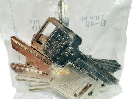 Lot of 10 b-48 curtis nickel plated key gm stamped "a" some trovill rv