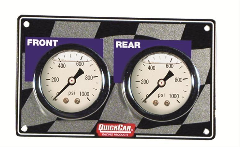 Quickcar 61-103 mini brake bias gauge panels 0-1,000 psi. analog 1 5/8" -