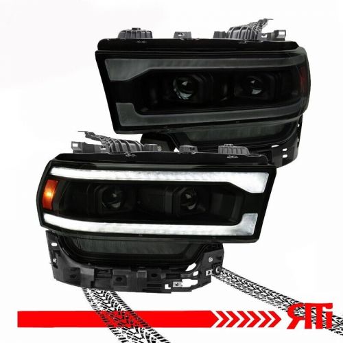 Smoked Halogen Headlights Projector LED Sequential Turn Sign Dodge Ram 2500 3500, US $751.00, image 10