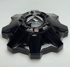 *used fuel gloss black/black rivets wheel center cap no screws 1002-53gbr