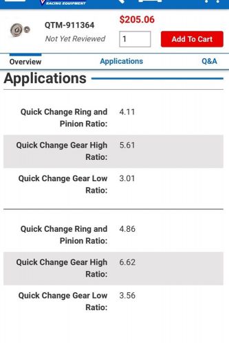 Quarter Master Quick Change Gear Set 34, US $150.00, image 4