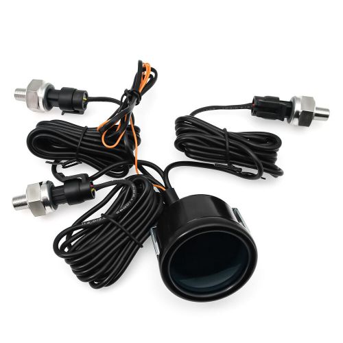 52mm LED Three Digital Air Pressure Gauge PSI Air Suspension Meter w/3 Sensors, US $48.69, image 6