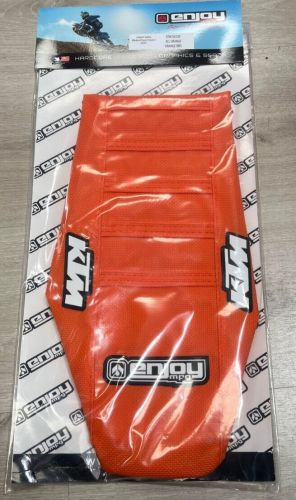 KTM SX SXF 2011 - 2015 EXC 12 - 16 Ribbed Gripper Seat Cover All Orange Ribs MX, US $123.77, image 2
