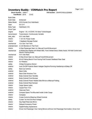 Seat Belt Front US Market Hatchback Driver Retractor Fits 17-19 CIVIC 10284687, US $170.00, image 2