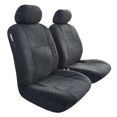 For Nissan Frontier 1998-on Car Seat Covers Full Set Black Faux Sheepskin 9PCS, US $139.99, image 3