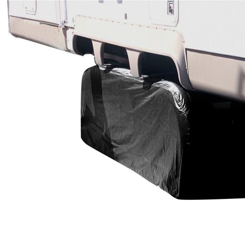 Adco 3993 - ultra triple axle rv wheel cover (black, 27"-29"dia)