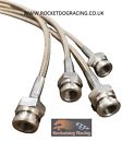 Porsche 911 996 997 full stainless braided brake line flexi kit.