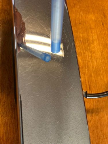 2010-15 nissan rogue rear lift gate tailgate trunk lid molding w/out camera spot