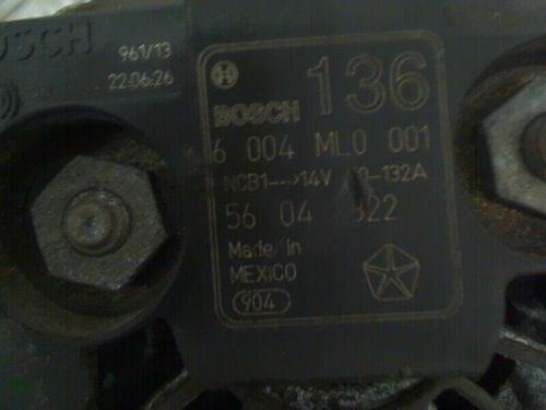 ALTERNATOR Jeep Grand Cherokee (ZJ) SUV 5.2i V8 (Y(V8-318)) 2000 6004ML0001-, US $, image 3