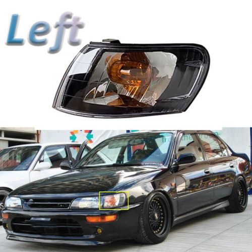 Left Black Front Corner Lamp Lens For 1993-1997 Toyota Corolla AE100 E100 AE101, US $28.86, image 6