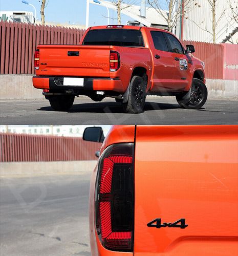 Tail Lights For 2014-2021 Toyota Tundra LED Sequential Signal Brake Lamps Smoke, US $352.99, image 3