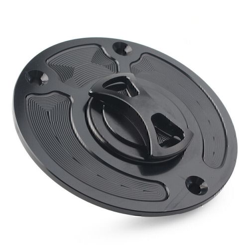 Motorbike Fuel Gas Tank Cap Cover Aluminum Keyless Black Fit Kawasaki ZX10R ZX9R, US $29.73, image 2