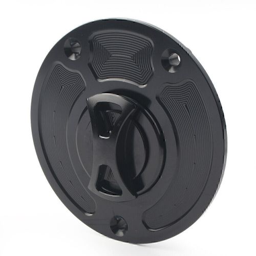 Motorbike Fuel Gas Tank Cap Cover Aluminum Keyless Black Fit Kawasaki ZX10R ZX9R, US $29.73, image 3