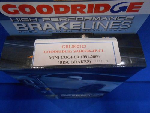 Goodridge Clear Stainless Brake Hose Kit for Classic Mini Cooper 1991-2000, US $, image 2