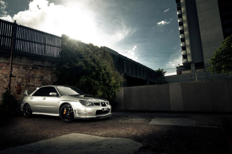 Subaru wrx sti on black wheels hd poster print multiple sizes available